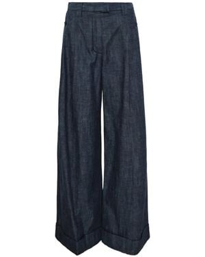 3.1 Phillip Lim Shirting Wide-Leg Jeans - Blue