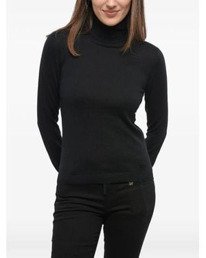 DIESEL Turtleneck Cotton Jumper - Black