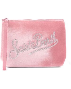 MC2 Saint Barth Clutch Aus Samt - Pink