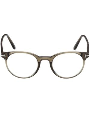 Tom Ford Round-Frame Glasses - Natural