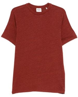 Isabel Marant T-Shirt Aus Leinen - Rot