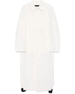 ALAINPAUL Fuseau Trench Coat - White