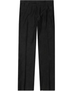 Raf Simons Pantalon À Plis Marqués - Noir