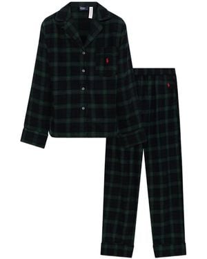 Polo Ralph Lauren Cotton Pyjama Set With Print - Black