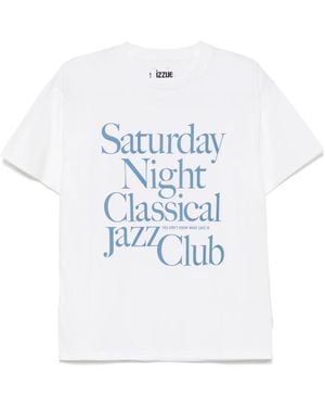 Izzue Slogan-Print T-Shirt - White