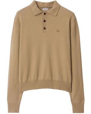Burberry カシミア ポロシャツ - ナチュラル