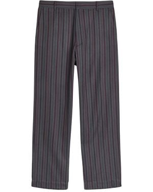 The Elder Statesman Pantalones Slacker a rayas - Azul