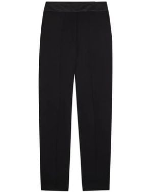 JOSEPH Aix Seam Detail Tailored Trousers - Black