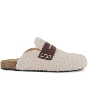 JW Anderson Loafer Mit Lederbesatz - Weiß