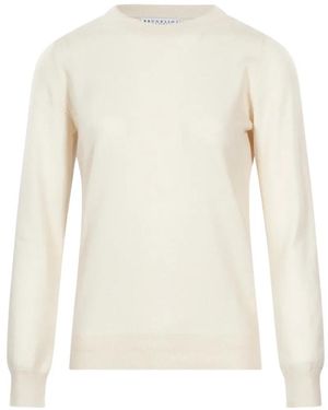 Brunello Cucinelli Crew-Neck Jumper - White