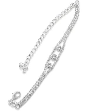 Hzmer Jewelry Rhinestone-Embellished Bracelet - White