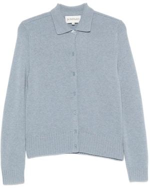 Bompard Cárdigan De Cachemira Con Costuras - Azul