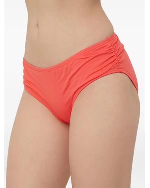 MICHAEL Michael Kors Ruched Bikini Bottoms - Pink