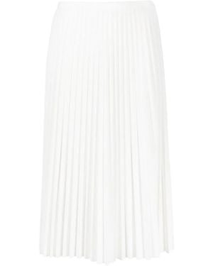Lacoste Fully-pleated Midi-skirt - White