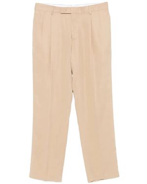 Germano 1952 Pleated-Front Tailored Trousers - Natural