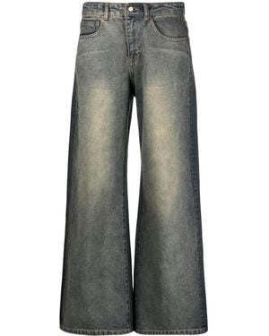 JNBY Wide-Leg Gradient-Effect Jeans - Grey
