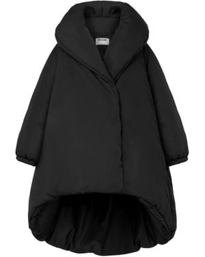 Moschino High Collar Down Coat - Black