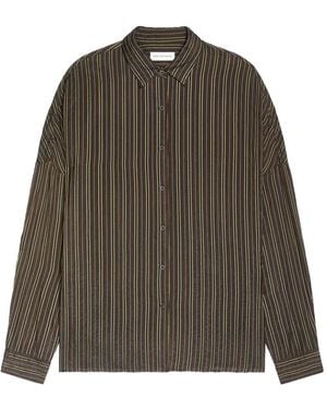 Dries Van Noten ストライプ シャツ - ブラウン