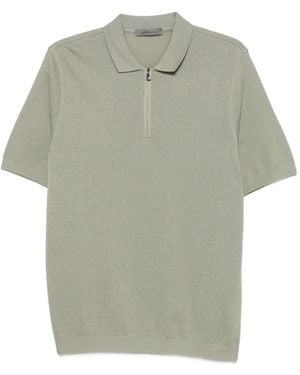 Corneliani Polo À Col Zippé - Grey