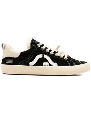 Springa Wavy Suede Trainers - Black