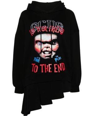 Gcds Short Dress With Hood X Universal Chucky - Black