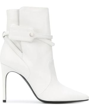 Off-White c/o Virgil Abloh Security-Tag Ankle Boots - White