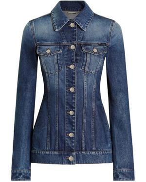 Dolce & Gabbana A-Line Denim Jacket - Blue
