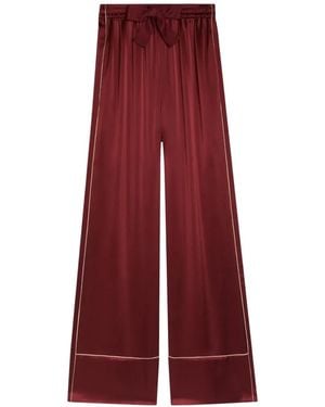ROKSANDA Nael Piping-Detail Palazzo Trousers - Red