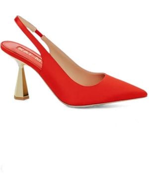 Kat Maconie Diana Pointed-Toe Slingback Court Shoes - Red