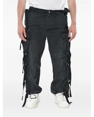 Magliano Pantalones Rectos De Textura Ripstop - Negro