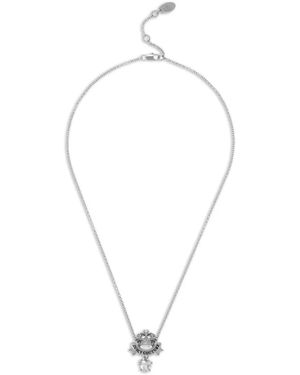 Juicy Couture Collar Con Motivo De Corona - Blanco