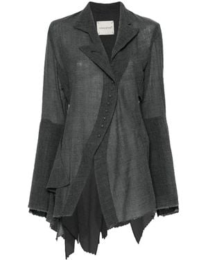 Yehuafan Asymmetrisches Hemd - Grau