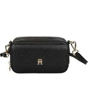 Tommy Hilfiger Sac À Bandoulière À Motif Monogrammé - Noir