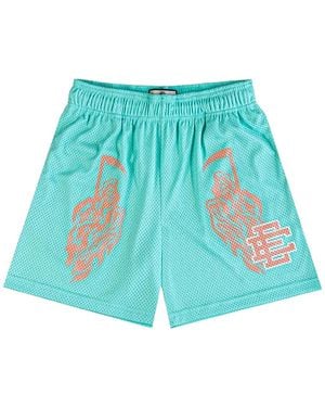 Eric Emanuel X Warren Lotas Graphic-Print Shorts - Blue