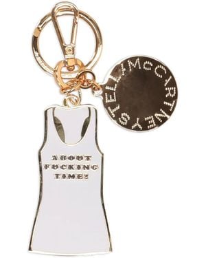 Stella McCartney Tank Top Charm Keyring - Metallic