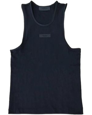 Fear Of God Trägershirt Mit Logo-Applikation - Blau