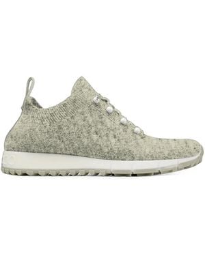 Jimmy Choo Veles Pearl-Embellished Trainers - White