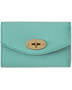 Mulberry Darley Grained Calf Leather Wallet - Blue