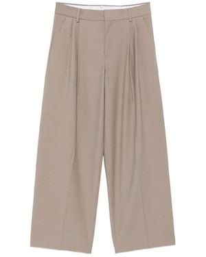 Roberto Collina Pantalon À Fermeture Dissimulée - White
