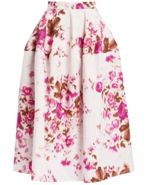Erdem Floral-Pattern Skirt - Pink