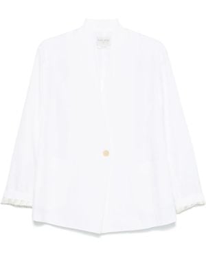 forte_forte Double-Breasted Jacket - White