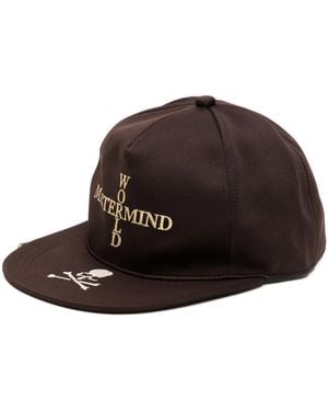 MASTERMIND WORLD Logo-Embroidered Cap - Brown