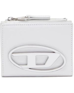 DIESEL Leather Card Holder - White