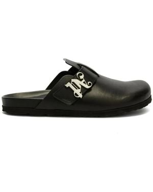 Palm Angels Pa-Logo Slippers - Black