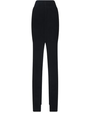 Rick Owens Wool Midi Skirt - Black