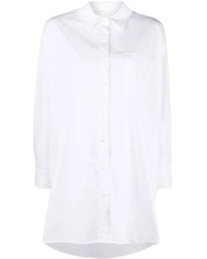 Iceberg Embroidered-Logo Cut-Out Shirt - White
