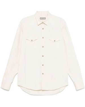 Canali コットン シャツ - ホワイト