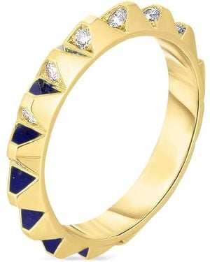 Cicada Jewelry 18K Spike Diamond Ring - Metallic