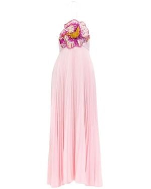 Acler Brewood Pleated Maxi Dress - Pink