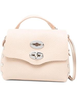 Zanellato スタッズ レザー ハンドバッグ - ナチュラル